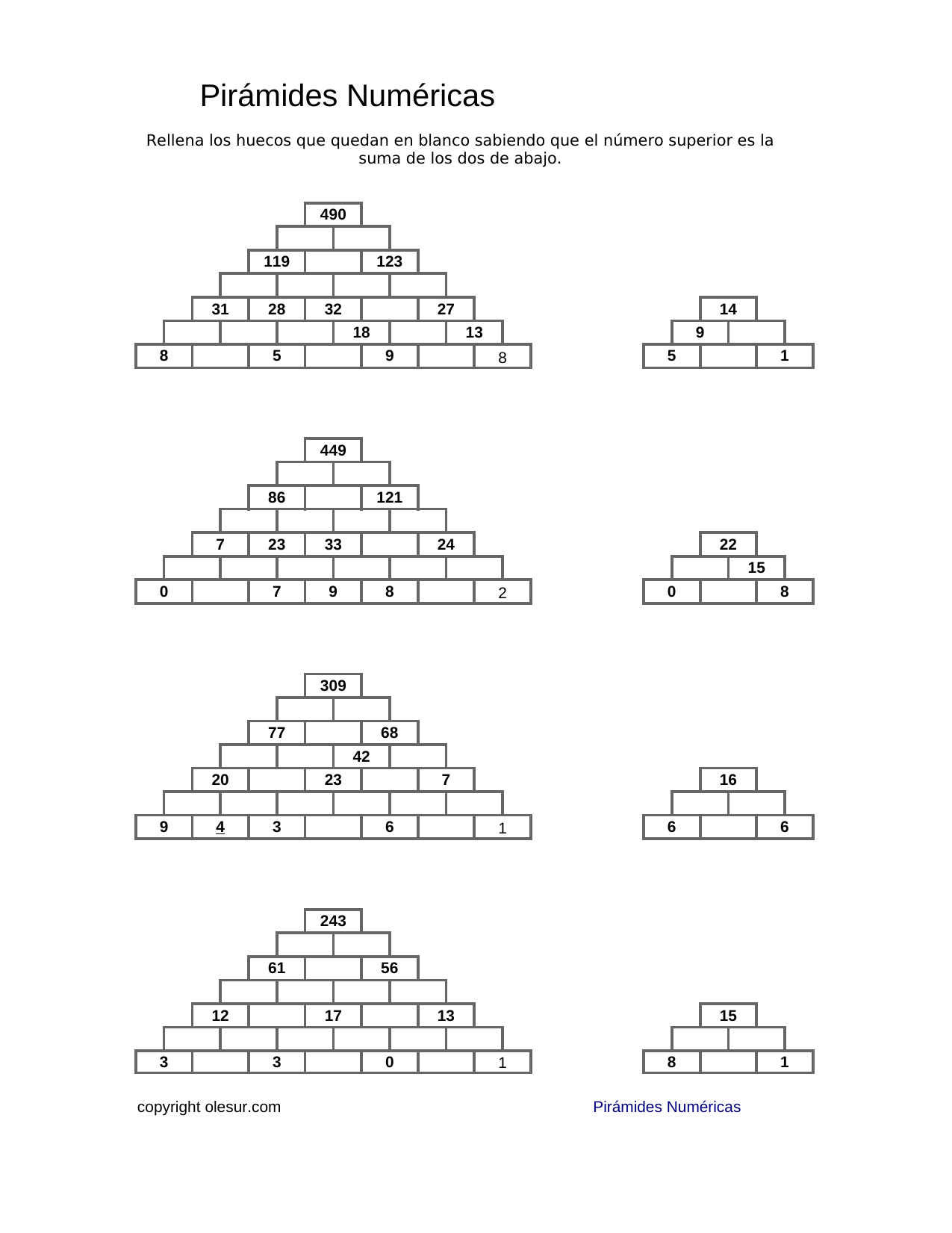 Descargar: Pirámides Matemáticas . – olesur