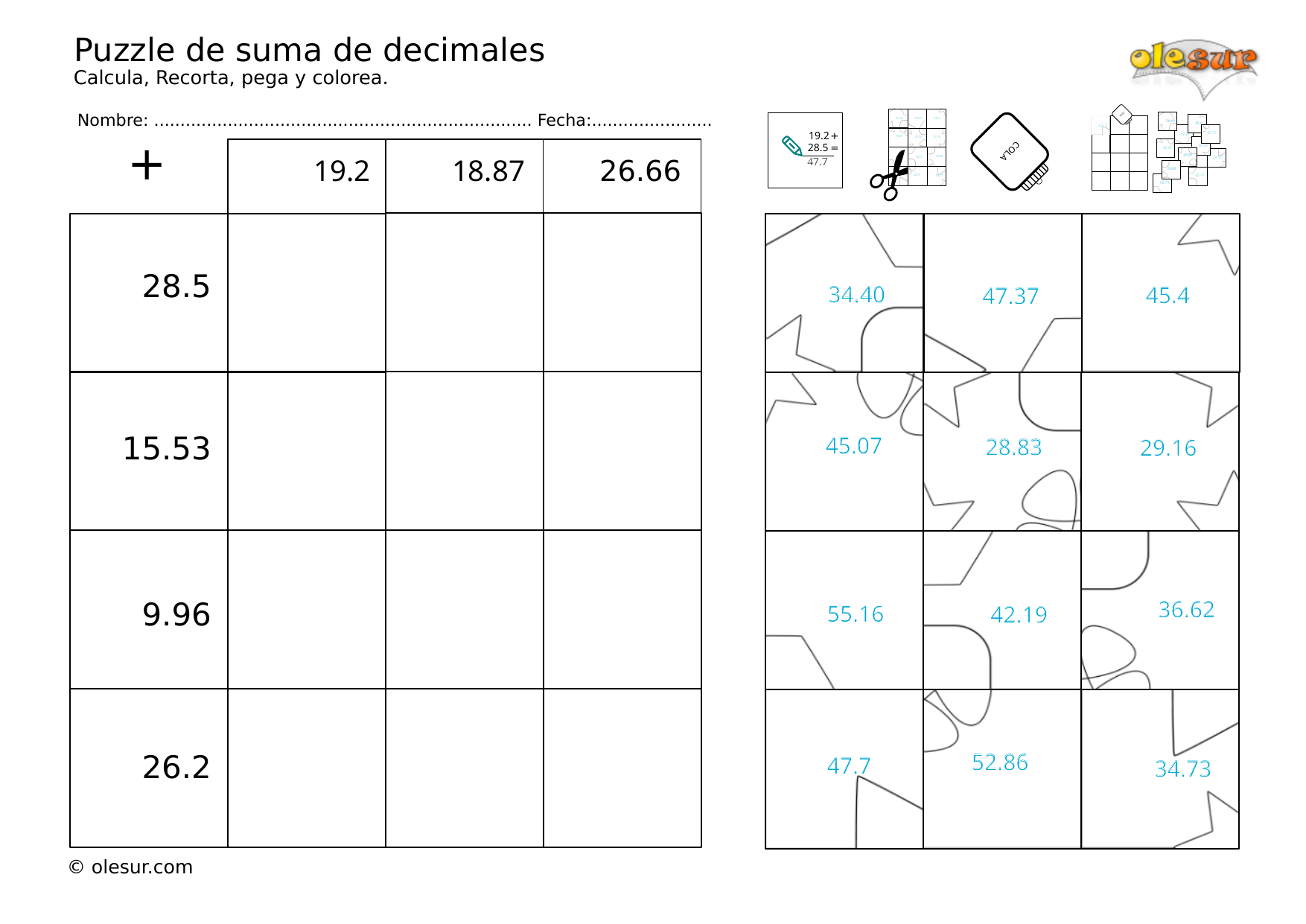 puzzle suma decimales 1 1