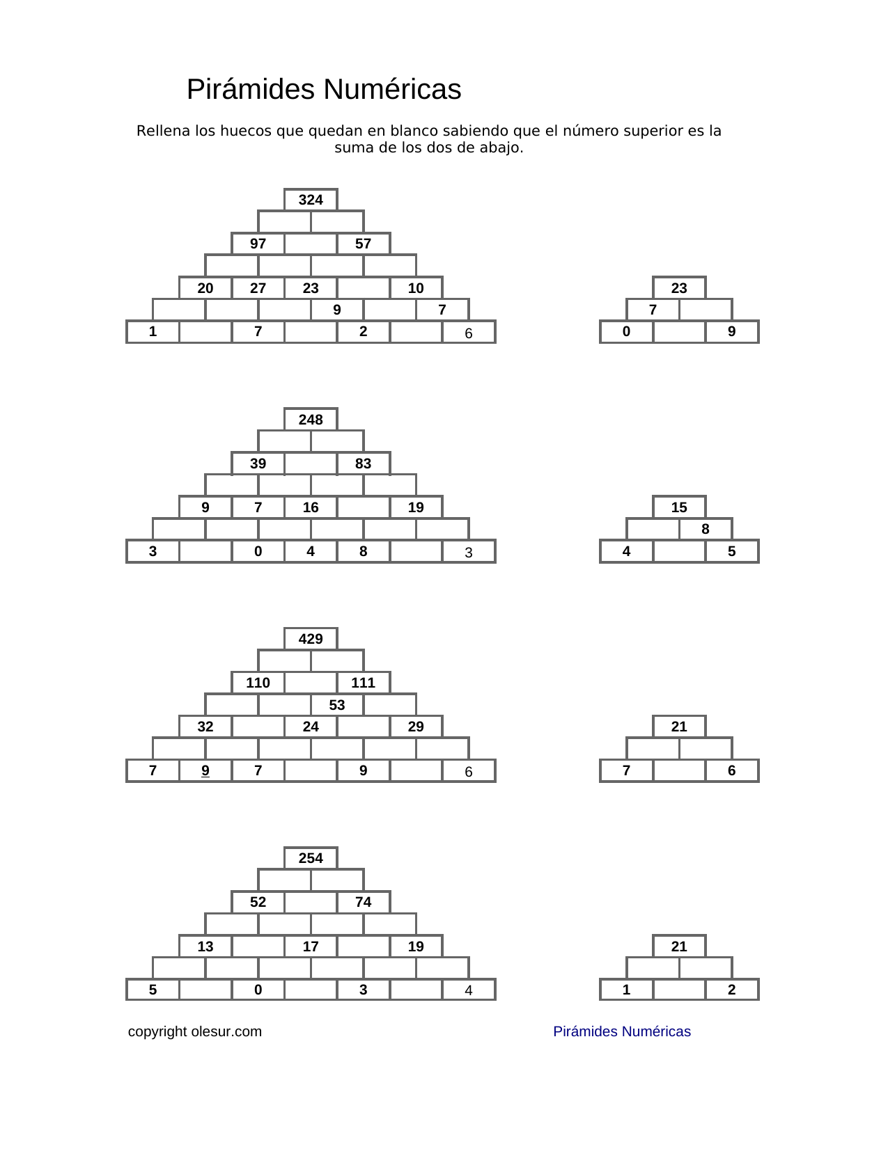 Descargar: Pirámides Matemáticas . – olesur