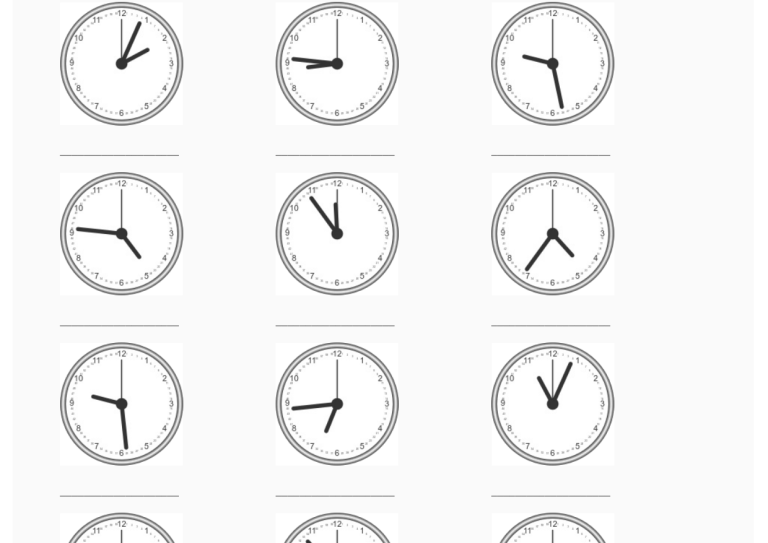 Completa Relojes – Diferencias cada minuto – #16.