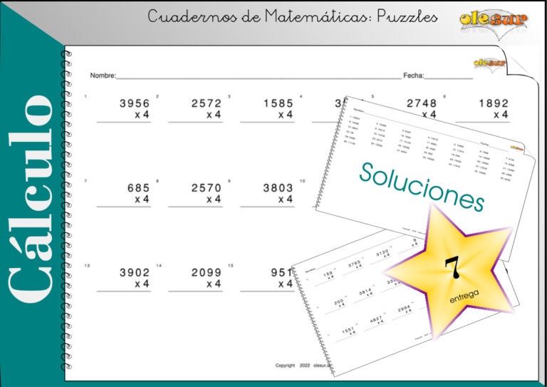 Cuadernillo de Calculo Multiplicacion Nivel 5000 / 4 / 7.