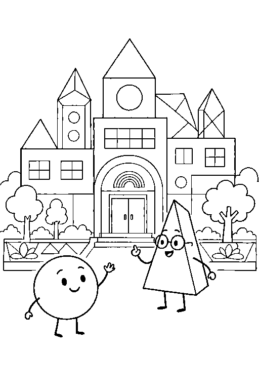 Bienvenidos a Villaprisma: dibujo para colorear