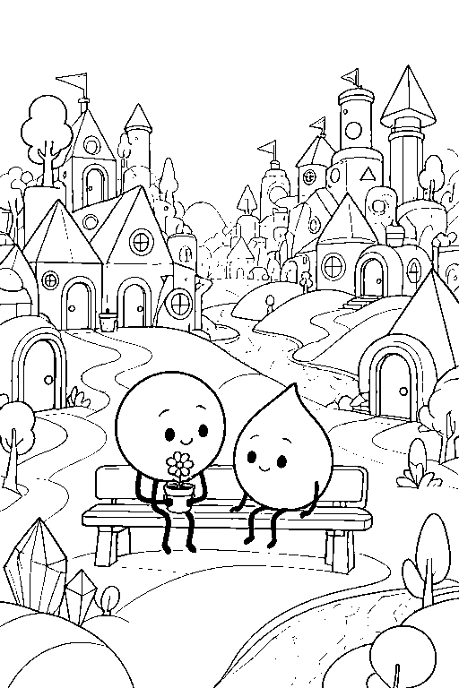 La planta de Tris: dibujo para colorear