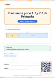 Problemas con modelo de barras 1.º y 2.º: Sumar hasta 10