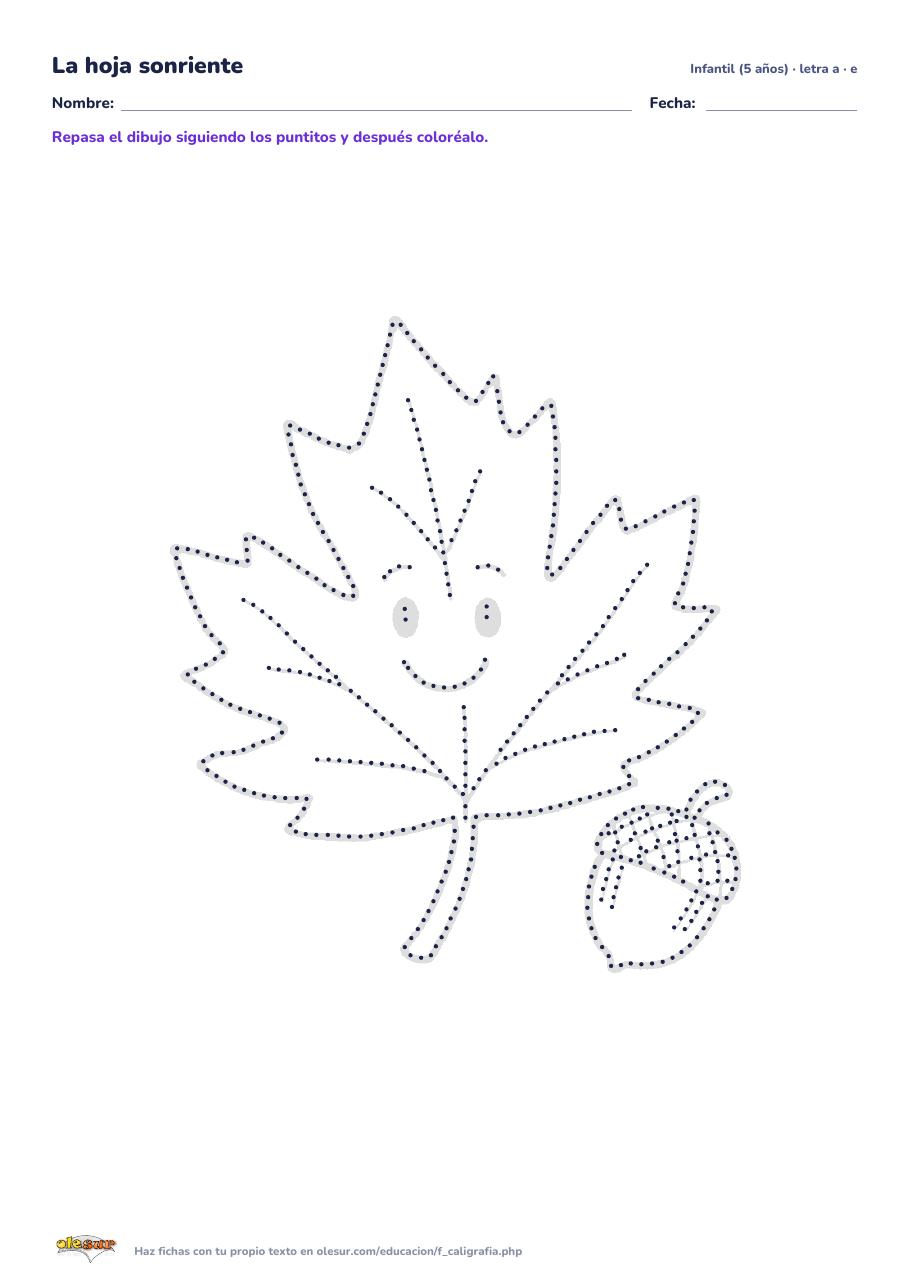 Caligrafía El otoño: página 3