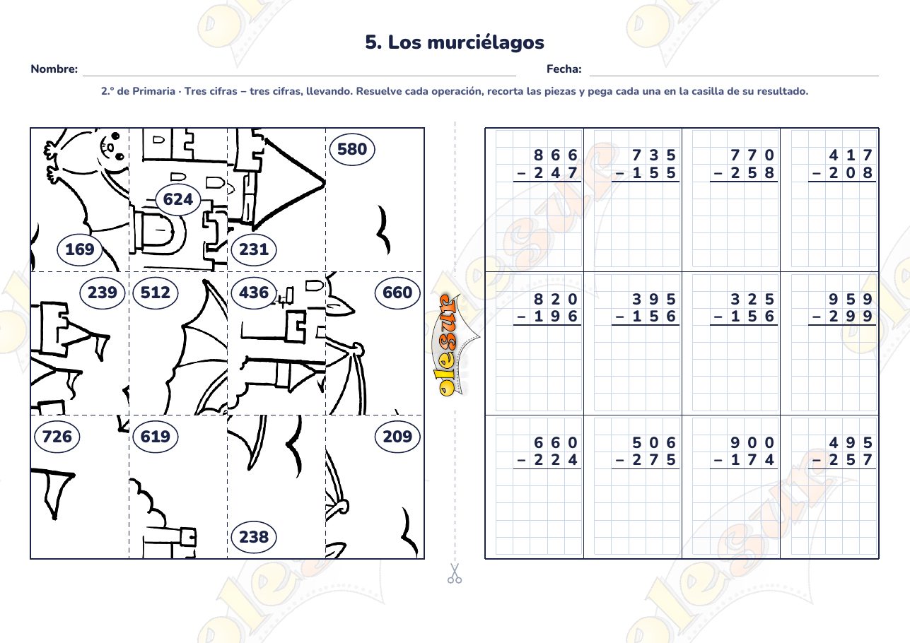 Puzle matemático: Los murciélagos