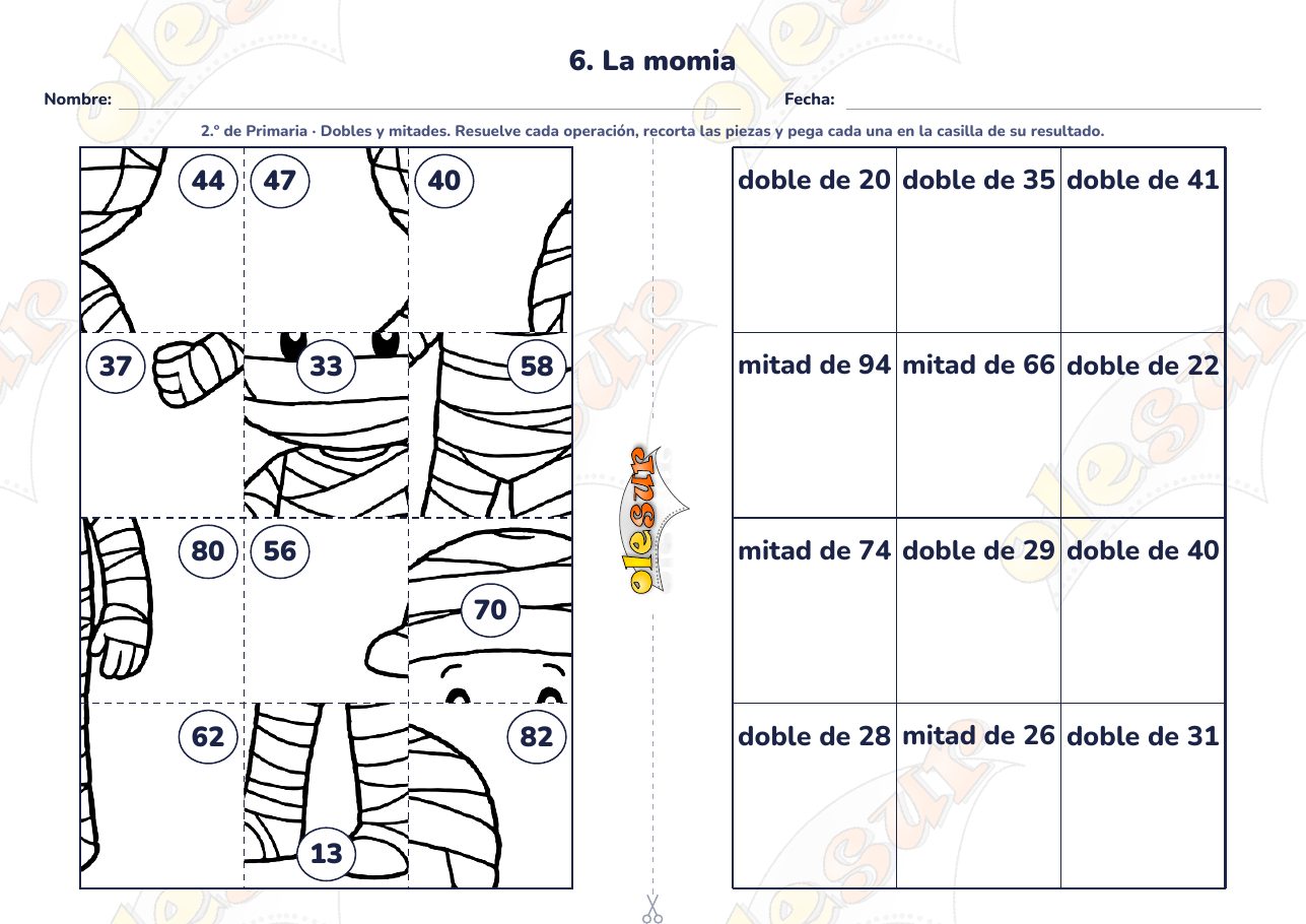 Puzle matemático: La momia