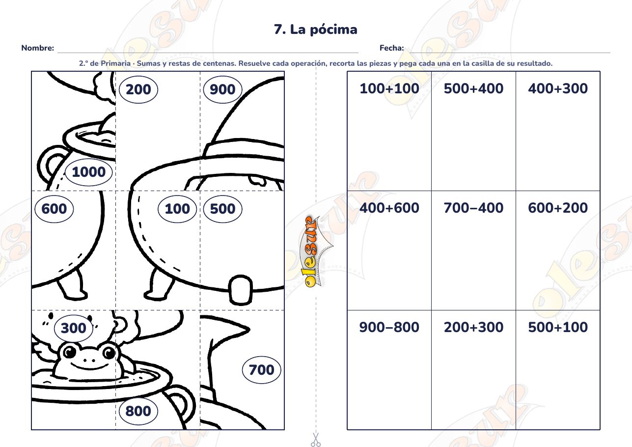 Puzle matemático: La pócima