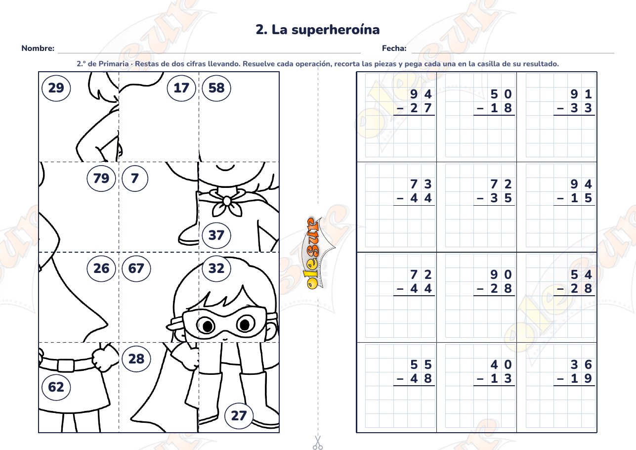 Puzle matemático: La superheroína