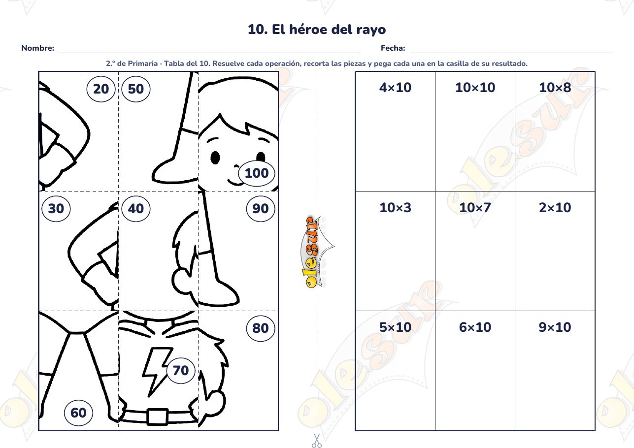 Puzle matemático: El héroe del rayo