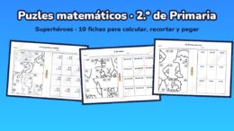 Puzles matemáticos 2.º de Primaria: Superhéroes